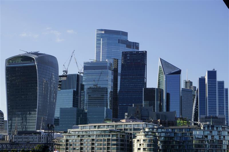 City of London skyline with the Walkie-Talkie and Scalpel towers