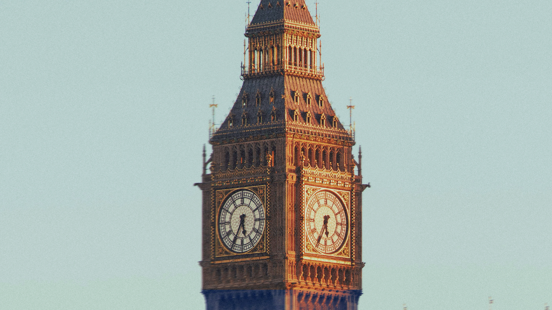 Big Ben clock tower, cover art for The Rise of Influencer Politics report